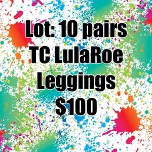 Multiple pairs/deisgns of LulaRoe Leggings TC